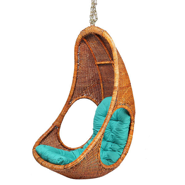 Thumbnail: Cane & Rattan Swing -Single Seater-Solora