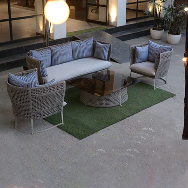 Thumbnail: Outdoor Braided & Rope Sofa -Brayn