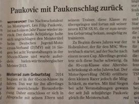 Paukovic mit Paukenschlag zurück