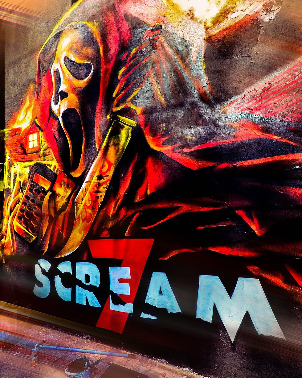 El terror irrumpe en la ciudad: Hesck revela su más explosiva visión de Ghostface en el marco de Scream 7