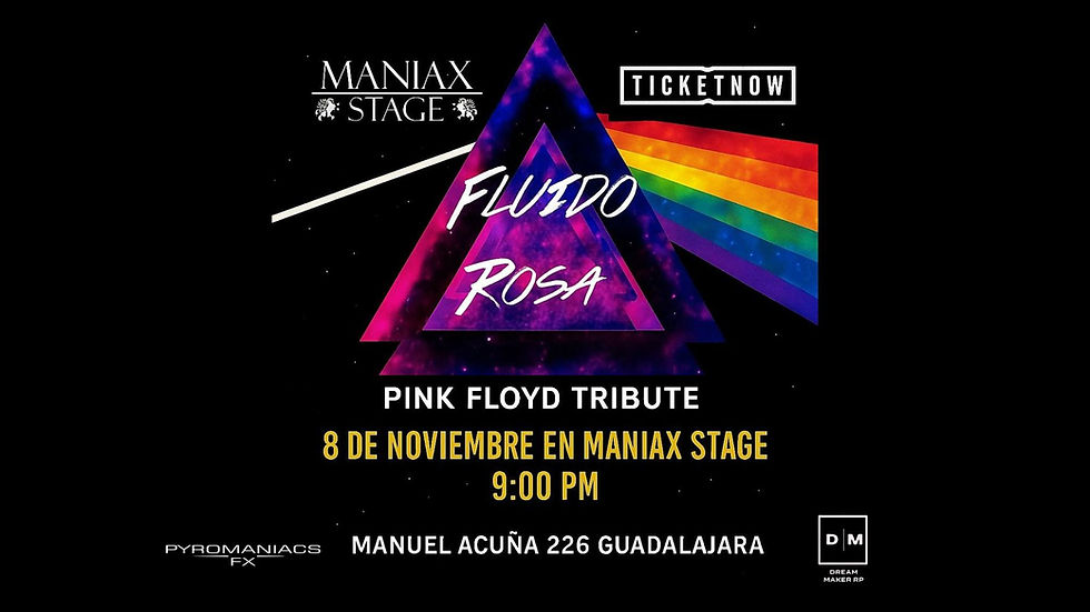 Fluido Rosa Experience, la banda tributo a Pink Floyd se presentará el 8 de noviembre en Maniax Stage