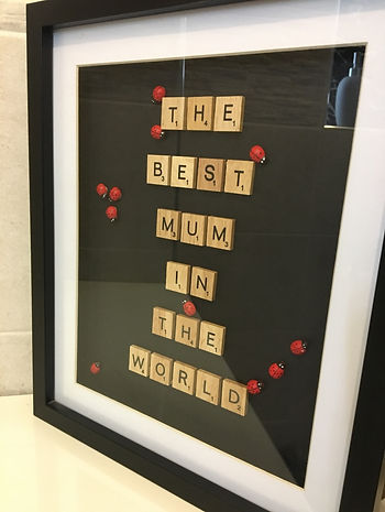 The Best mum in the world box frame.