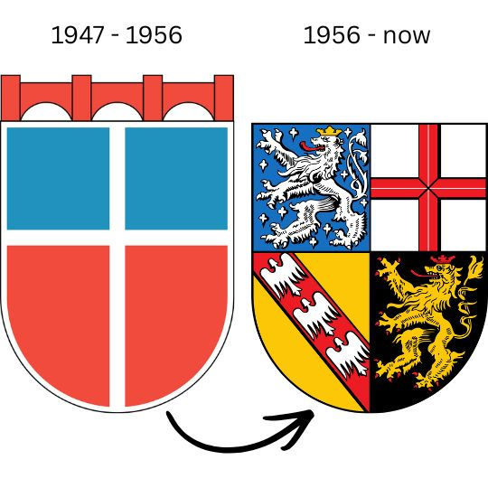 В 1947 году для герба Саара определили структуру , но ещё 9 лет думали над её наполнением.