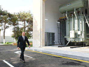President Ilham Aliyev inaugurates newly renovated 110/35/6 kV “Surakhani” substation