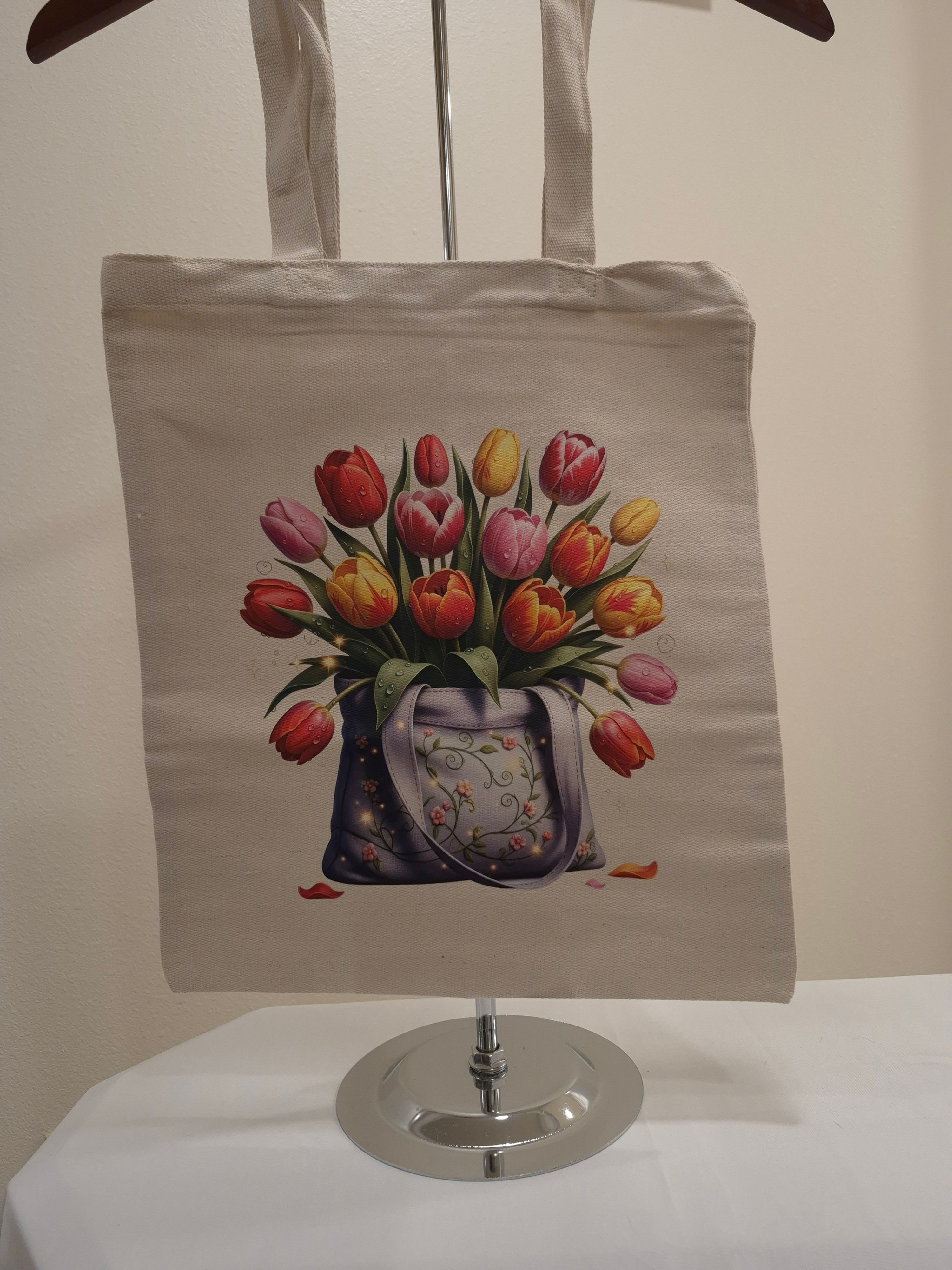 Tote Bag Tulip Design 2