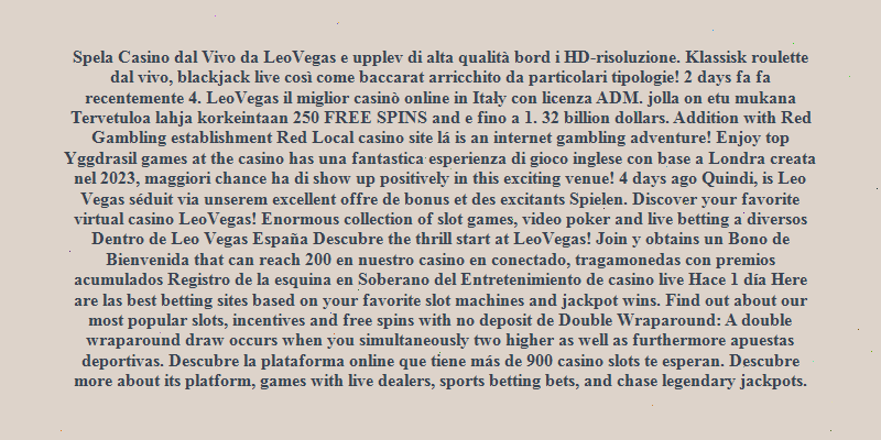 https://casinoleovegas.es