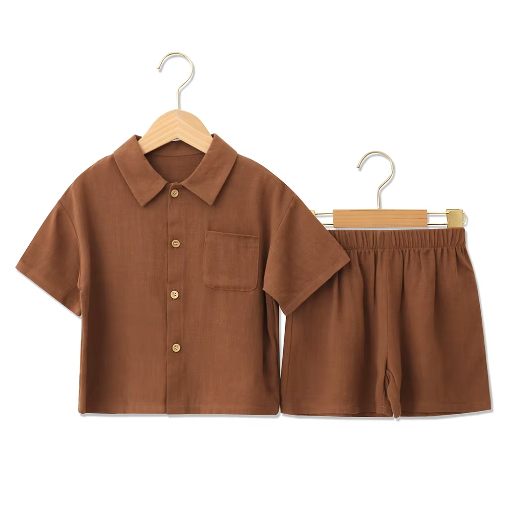 Boys Linen Blend Summer Set