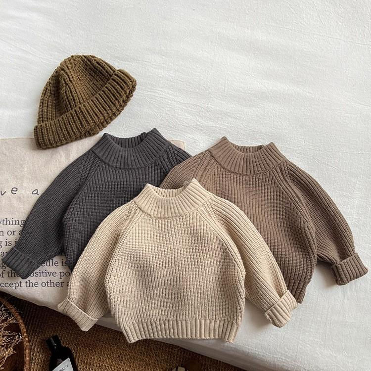 Thick O-Neck Boys’ Knitted Pullover