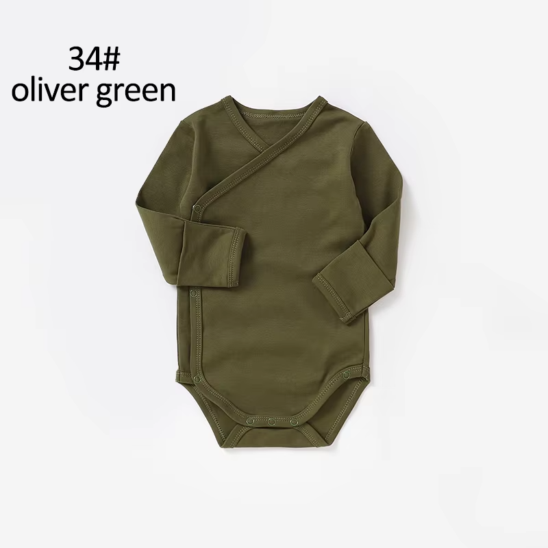 Newborn Organic Cotton Kimono Romper