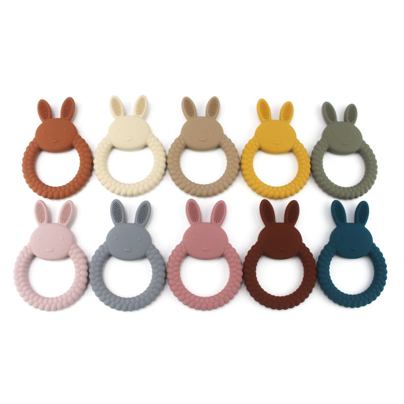 Thumbnail: Rabbit Silicone Baby Teether For New Borns