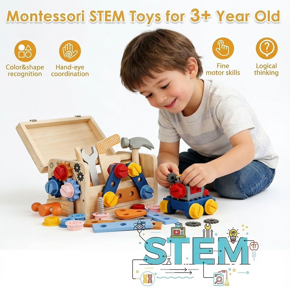 Thumbnail: Little Builder Montessori Toolbox Set