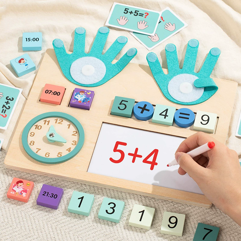 Thumbnail: Little Learners Montessori Clock & Counting Board