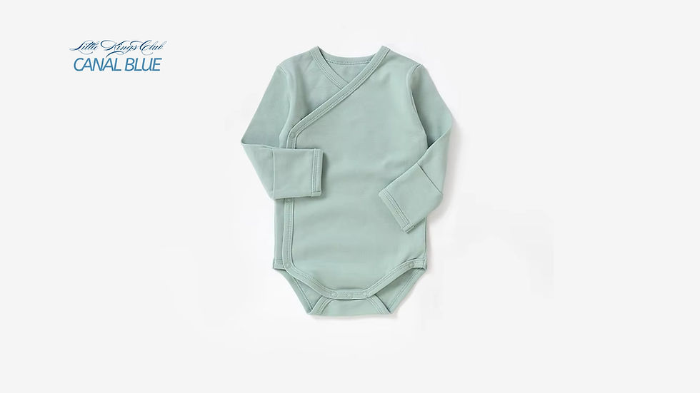 Thumbnail: Newborn Organic Cotton Kimono Romper