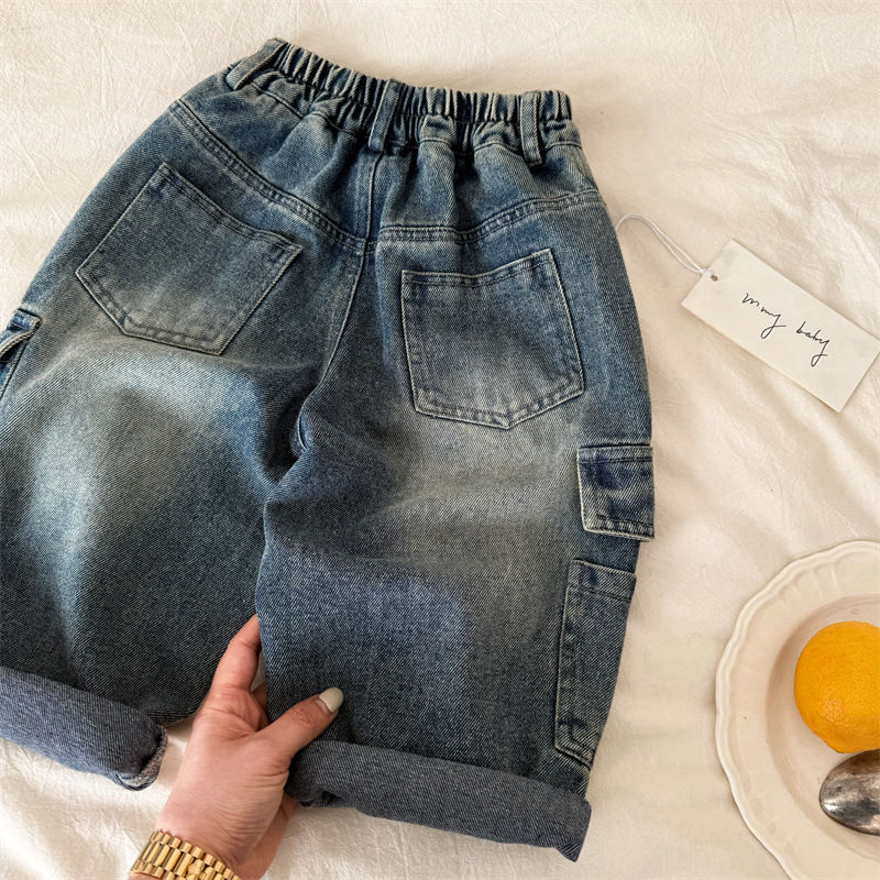 Thumbnail: Casual Denim Cargo Pants