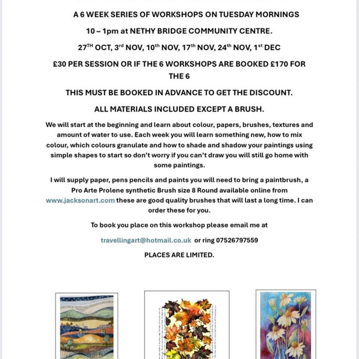 6 Watercolour Workshops for Beginners.