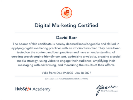 Digital Marketing Certified | Venice FL | davidbarrhomes.com