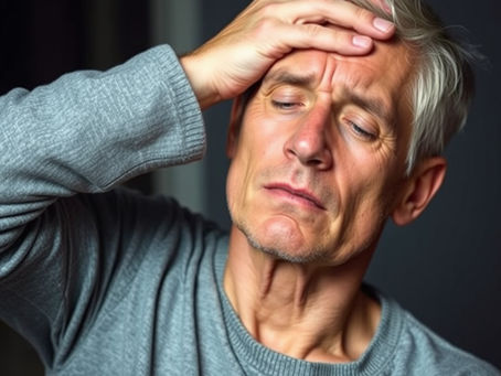 Person experiencing PTSD symptoms including flashbacks and hypervigilance after trauma