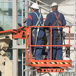 valbeveiliging op hoogwerker