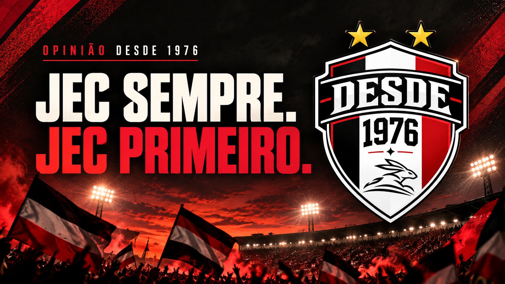 JEC sempre. JEC primeiro: conheça o DESDE 1976