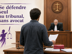 Se défendre seul au tribunal, sans avocat.