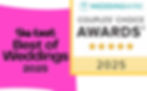 The Best of Weddings awards from both The Knot and WeddingWire