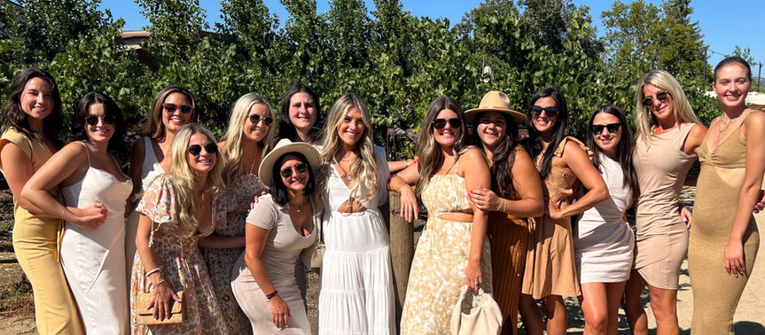 Bachelorette trip by Personal Escape Travel to Napa, CA
