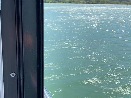 The view from my cabin with the panorama doors open. Personal Escape Travel