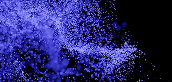 blue ink in water