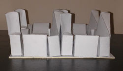 Isometric Grid Pattern Sculpture
