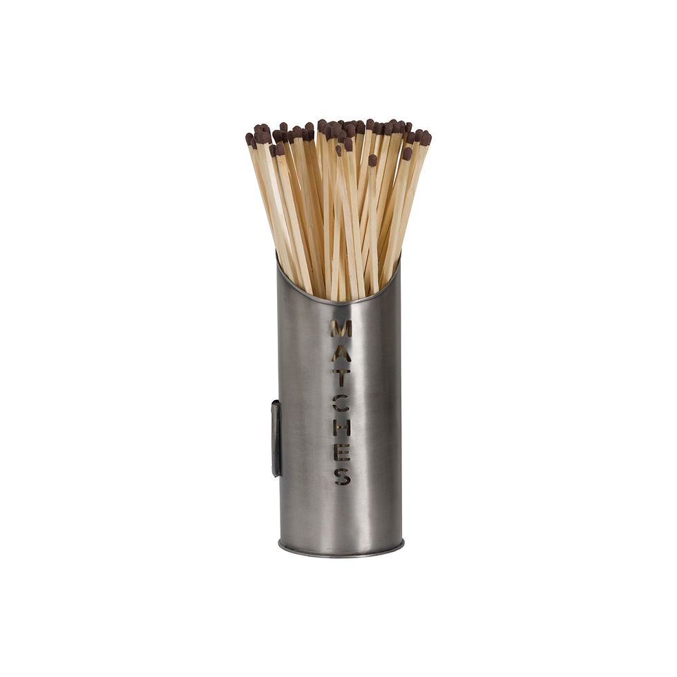Thumbnail: Pewter Finish Logs And Kindling Buckets & Matchstick Holder