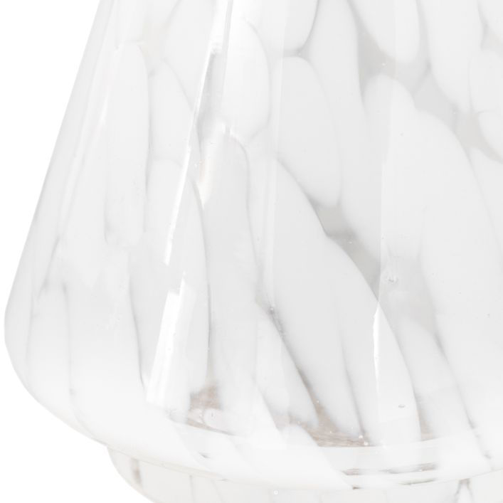 Thumbnail: White Confetti Glass Tree Decoration Small
