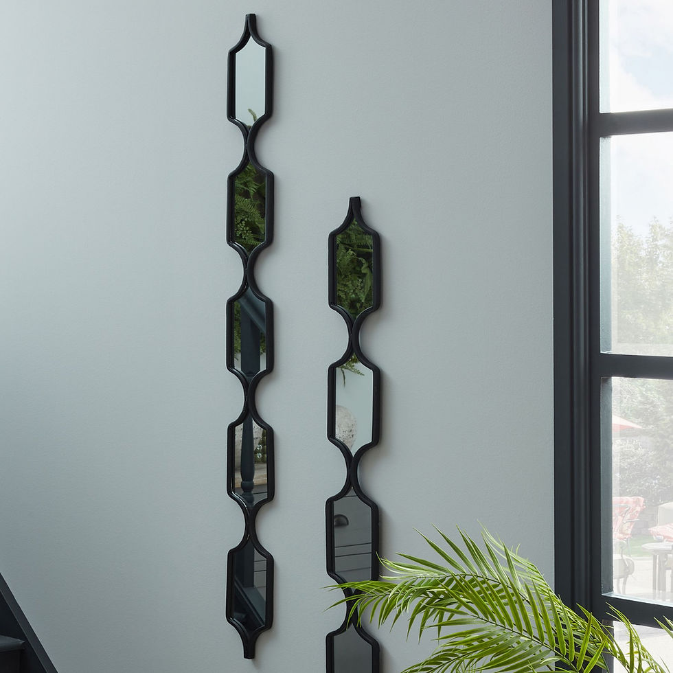 Thumbnail: Decorative Black Hanging Mirror