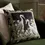 Thumbnail: Braywick Wilbur Cranes Printed Velvet Cushion Cranes