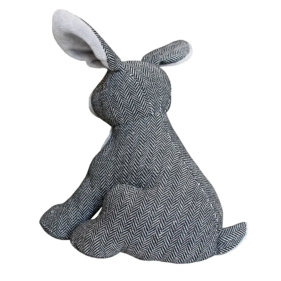 Thumbnail: Roger Rabbit Herringbone Novelty Door Stop Grey