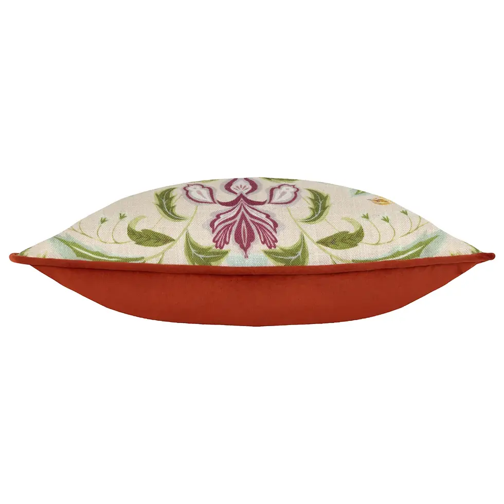 Thumbnail: Chatsworth Peacock Piped Cushion Natural
