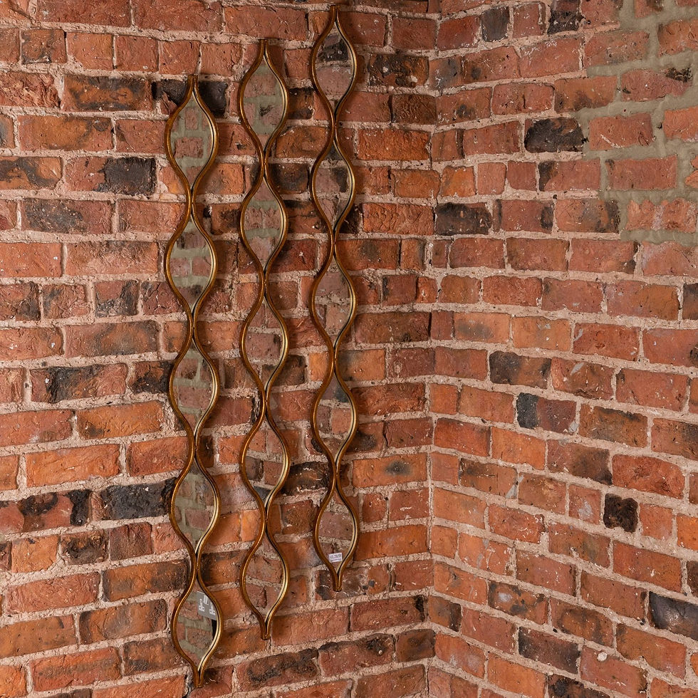 Thumbnail: Decorative Hanging Gold Mirror