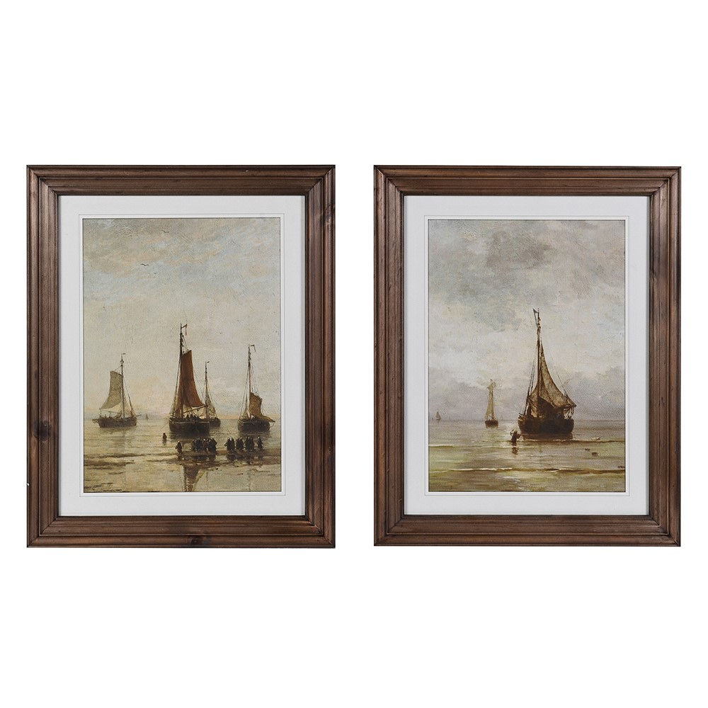 Set of 2 Ships Wall Art