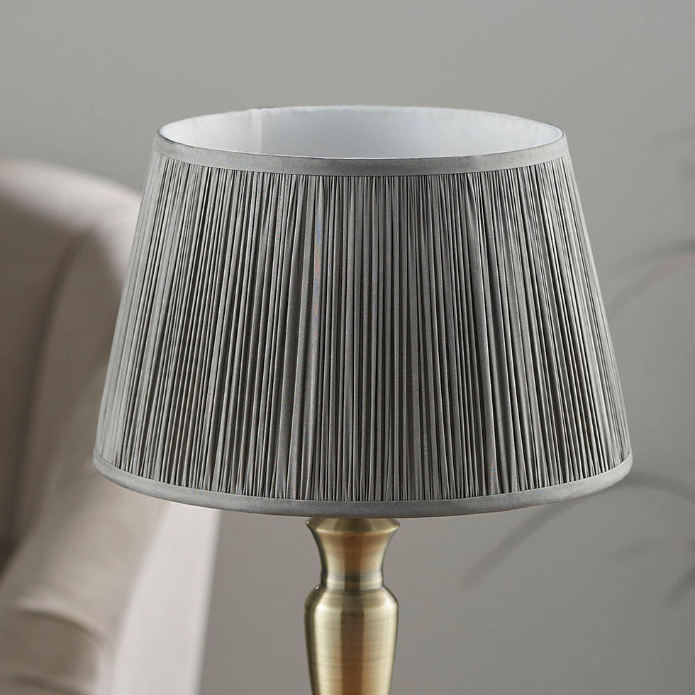 Thumbnail: Oslo lamp with Freya charcoal shade