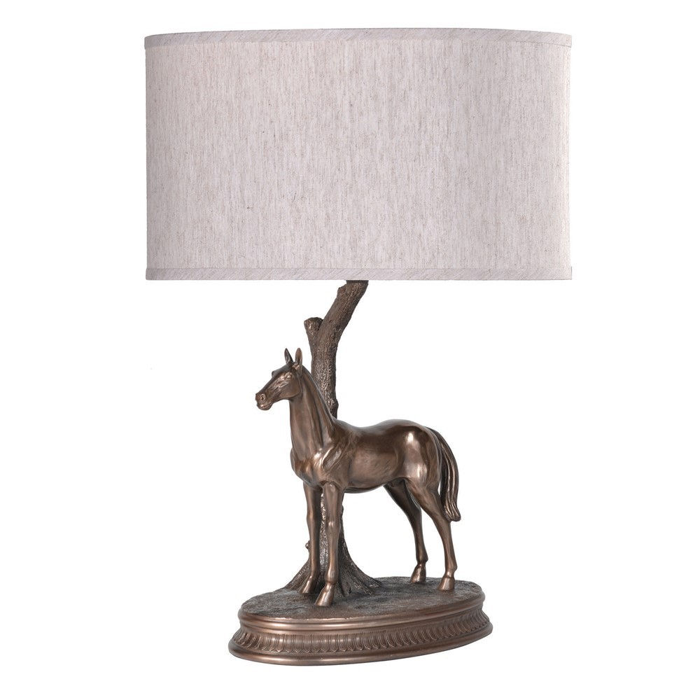 Horse Table Lamp with Shade