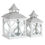 Thumbnail: Set Of 2 Wooden Lanterns With Marrakesh Pattern