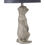 Thumbnail: Morris The Meerkat Silver Table Lamp With Grey Velvet Shade