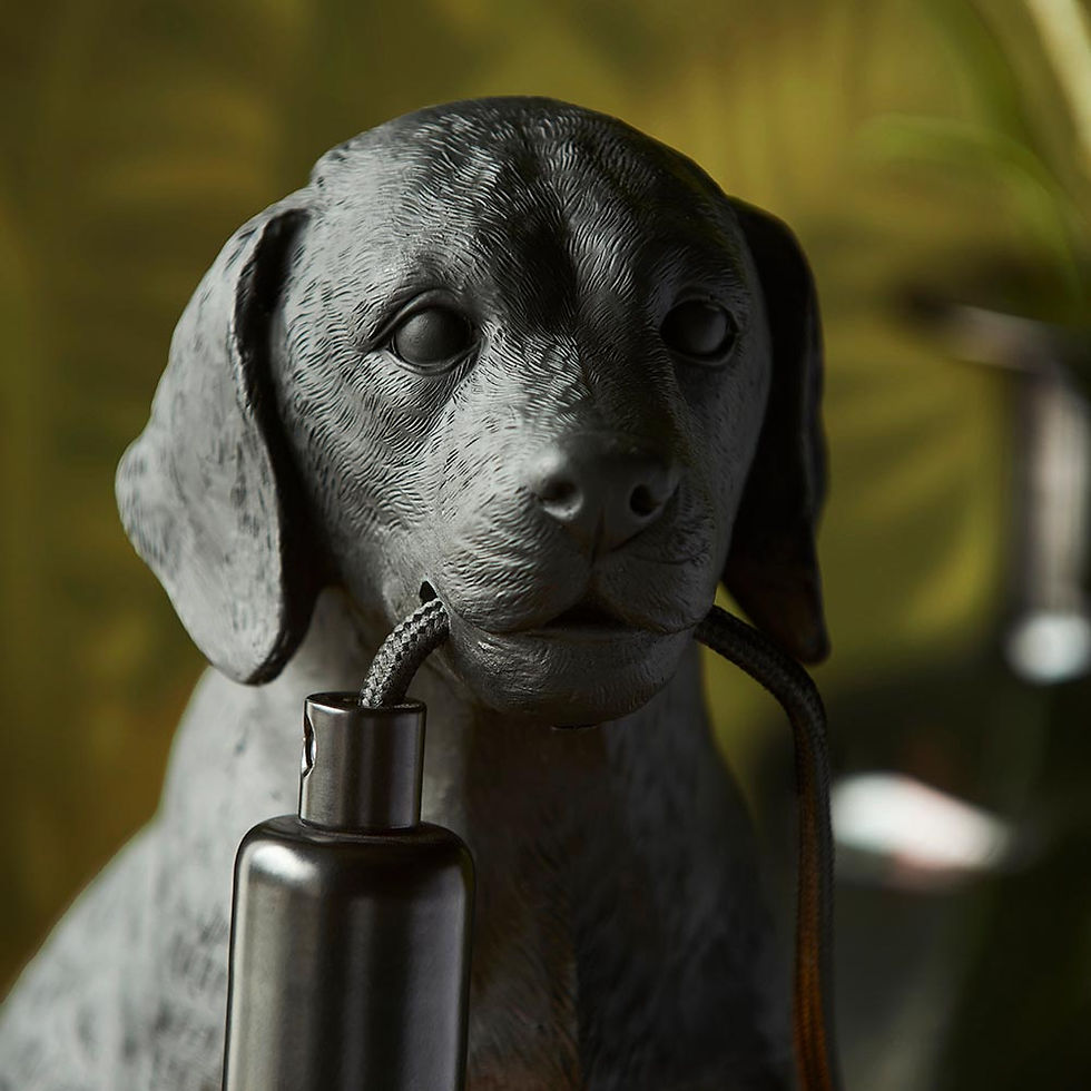 Thumbnail: Labrador Puppy Table Matt Black