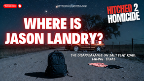 backpack on a rural Texas road