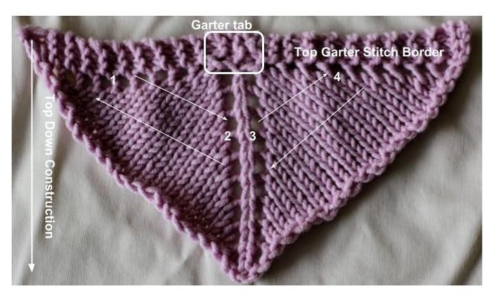 shawl type top