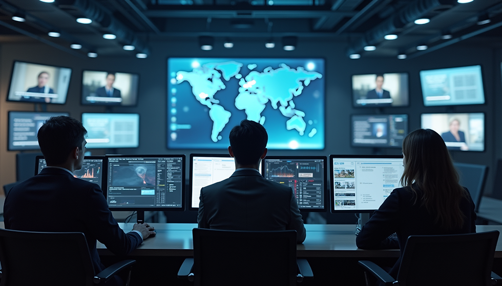 A centralização da informação digital. O futuro da segurança ou um cenário distópico? O debate está aberto. (A imagem acima é uma representação gerada por IA)