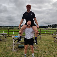 Arthur with one of his clients