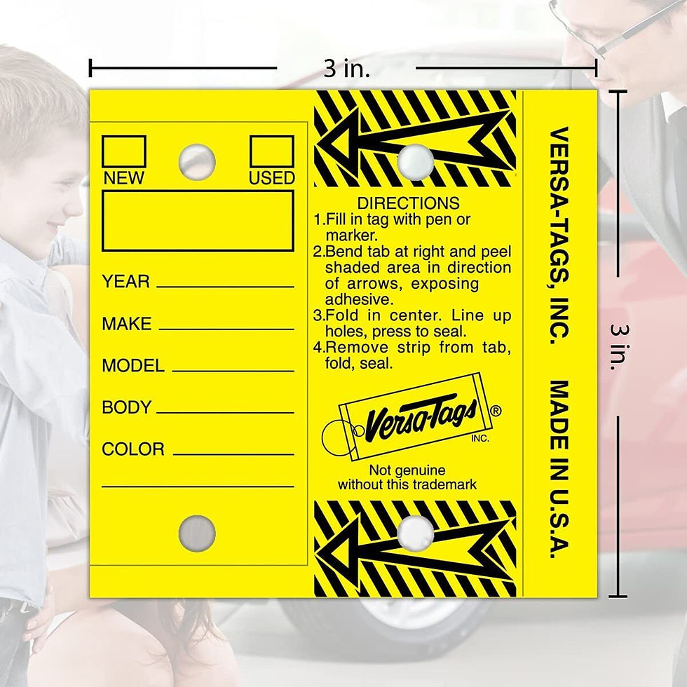Miniatura: Versa-Tags 250 Key Tags & Rings Plus 100 stock stocker Kleer-Bak Window