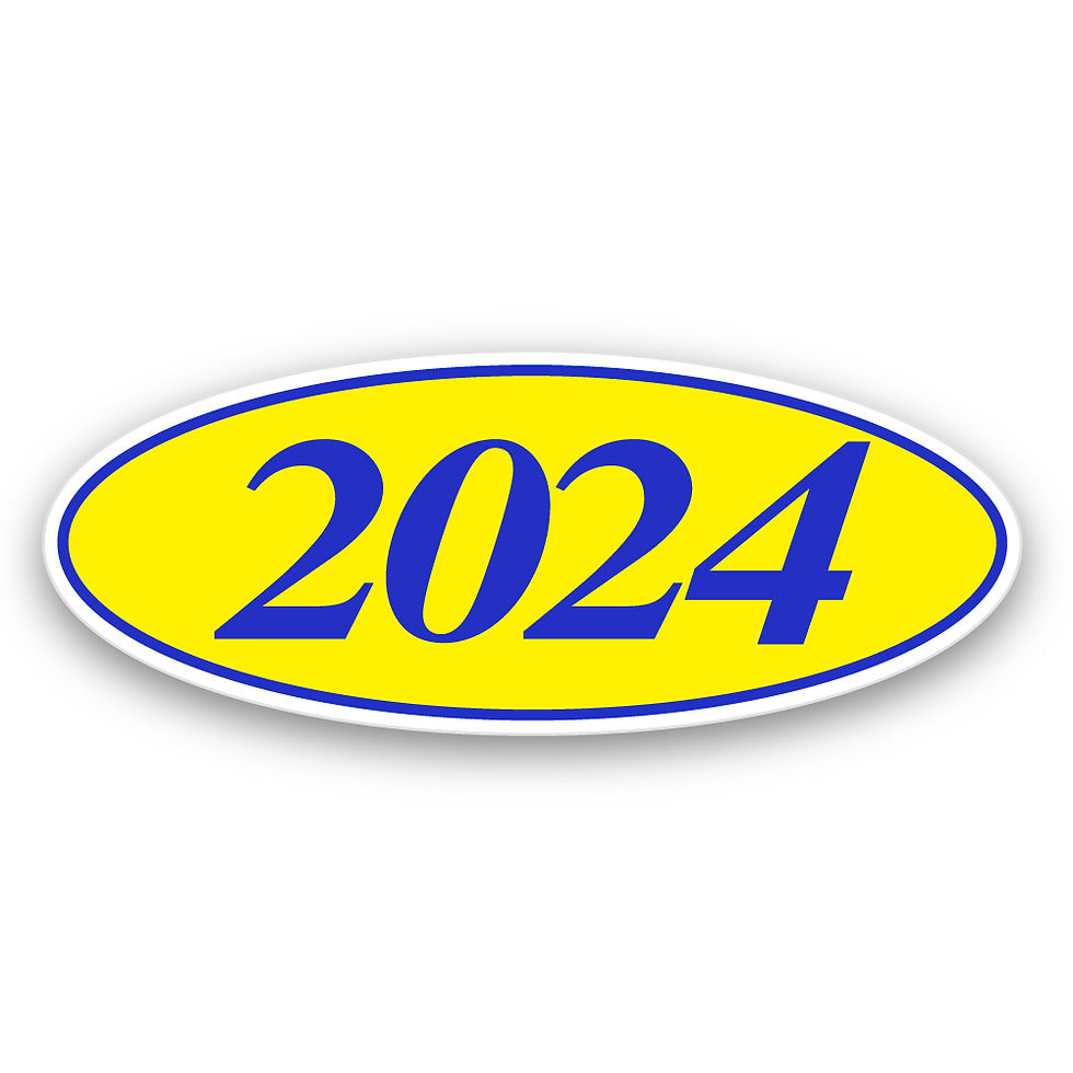 Thumbnail: BLUE & YELLOW 4 DIGIT OVALS