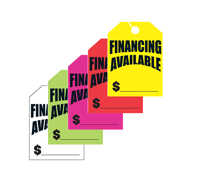 Miniatura: Etiquetas colgantes - Financiamiento disponible - Grande