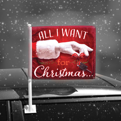 Holiday Clip-On Car Flag {EZ418-HOL}
